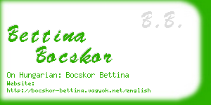 bettina bocskor business card